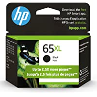Original HP 65XL Black High-yield Ink Cartridge | Works with HP AMP 100 Series, HP DeskJet 2600, 3700 Series, HP ENVY…