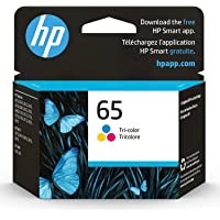 Original HP 65 Tri-color Ink Cartridge | Works with HP AMP 100 Series, HP DeskJet 2600, 3700 Series, HP ENVY 5000 Series…