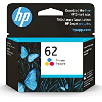 Original HP 62 Tri-color Ink Cartridge | Works with HP ENVY 5540, 5640, 5660, 7640 Series, HP OfficeJet 5740, 8040…
