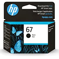Original HP 67 Black Ink Cartridge | Works with HP DeskJet 1255, 2700, 4100 Series, HP ENVY 6000, 6400 Series | Eligible…
