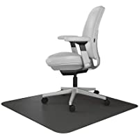 Resilia Office Desk Chair Mat – for Carpet (with Grippers) Black, 30 Inches x 48 Inches, Made in The USA