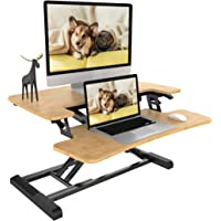 FLEXISPOT Standing Desk Converter 28" Height Adjustment Desk Riser with Deep Keyboard Tray for Laptop,Sit Stand Home…