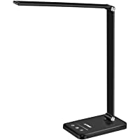 AFROG Multifunctional LED Desk Lamp with USB Charging Port, 5 Lighting Modes,5 Brightness Levels, Sensitive Control, 30…