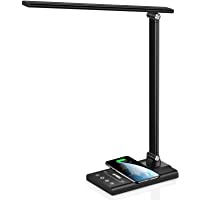 AFROG Multifunctional LED Desk Lamp (4th Gen) with 10W Fast Wireless Charger, USB Charging Port,12W Super Bright,5…