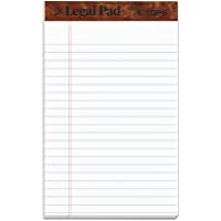 TOPS The Legal Pad Writing Pads, 5" x 8", Jr. Legal Rule, 50 Sheets, 12 Pack (7500)