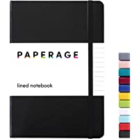 Paperage Lined Journal Notebook, Hard Cover, Medium 5.7 X 8 inches, 100 gsm Thick Paper. Use for Office, Home, School…