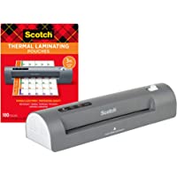 Scotch Thermal Laminator and Pouch Bundle, 2 Roller System, Laminate up to 9" Wide (TL901X) with Scotch Laminating…