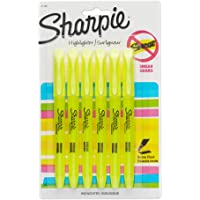 Sharpie 27108PP Accent Pocket Style Highlighter, Fluorescent Yellow, 6-Pack