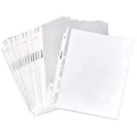 Amazon Basics Clear Sheet Protector for 3 Ring Binder, 8.5" x 11" - 100-Pack
