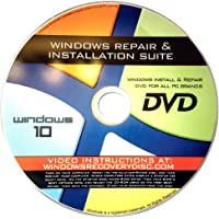 Recovery, Repair & Re-install disc compatible with MS Win 10 32/64 bit
