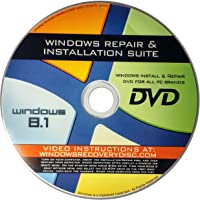 Recovery, Repair & Re-install disc compatible with Win 8.1 32/64 bit