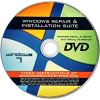 Recovery, Repair & Re-install disc compatible w/ All Versions of MS Win 7 32/64 bit