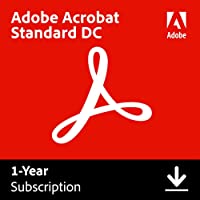 Adobe Acrobat Standard DC | Create, edit and sign PDF documents | 12-month Subscription with auto-renewal, PC