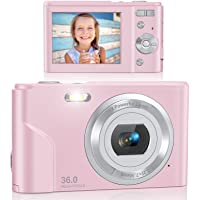 Digital Camera, Lecran FHD 1080P 36.0 Mega Pixels Vlogging Camera with 16X Digital Zoom, LCD Screen, Compact Portable…