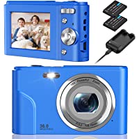 Digital Camera, NEZINI 2 Charging Mode Mini Kids Camera, Full HD 1080P 36MP 2.4 Inch LCD Vlogging Camera for Kids, 16X…
