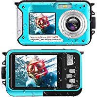 Waterproof Digital Camera Underwater Camera Full HD 2.7K 48 MP Video Recorder Selfie Dual Screens 16X Digital Zoom…