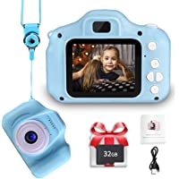 LANXUN Digital Camera for Kids,2.0 Inch IPS Toys Digital Video Camera for Birthday, Toddler Camera with 32GB SD Card for…