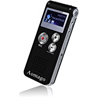 Digital Voice Recorder Voice Activated Recorder for Lectures, Meetings, Interviews Aomago 8GB Audio Recorder Mini…