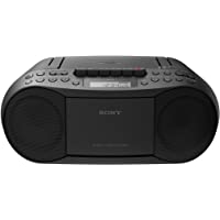 Sony Stereo CD/Cassette Boombox Home Audio Radio, Black (CFDS70BLK), 13.7 x 6.1 x 9 inches