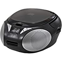 Magnavox MD6924 Portable Top Loading CD Boombox with AM/FM Stereo Radio in Black | CD-R/CD-RW Compatible | LED Display…