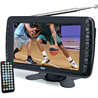 Tyler 7" Portable TV LCD Monitor Rechargeable Battery Powered Wireless Capability HD-TV, USB, SD Card, AC/DC, Remote…