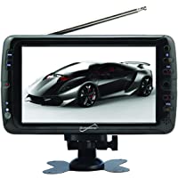 SuperSonic SC-195 Portable Widescreen LCD Display with Digital TV Tuner, USB/SD Inputs and AC/DC Compatible for RVs, 7…