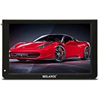 Milanix 12.1" Portable Widescreen LED TV with HDMI, VGA, MMC, FM, USB/SD Card Slot, Built in Digital Tuner, AV Inputs…