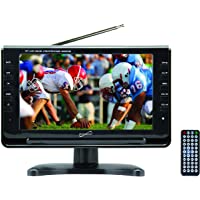SuperSonic SC-499 Portable Widescreen LCD Display with Digital TV Tuner, USB/SD Inputs and AC/DC Compatible for RVs, 9…