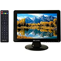 Milanix 12 Inch LED Widescreen HDTV Television with HDMI, VGA, Built in Digital Tuner, AC/DC Compatible