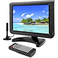 GJY 9.5-Inch Portable Widescreen TV, Built in Digital Tuner+NTSC,USB/TF Card Slot/Headphone Inputs,with Detachable…