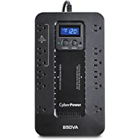 CyberPower EC850LCD Ecologic Battery Backup & Surge Protector UPS System, 850VA/510W, 12 Outlets, ECO Mode, Compact…