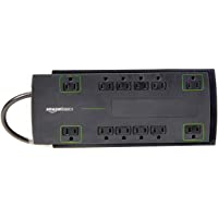 Amazon Basics 12-Outlet Power Strip Surge Protector | 4,320 Joule, 8-Foot Cord