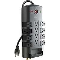 Belkin Surge Power Strip Protector - 8 Rotating & 4 Stationary AC Multiple Outlets - 8 ft Long Heavy Duty Extension Cord…