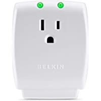Belkin 1-Outlet Home Series SurgeCube - Grounded Outlet Portable Wall Tap Adapter with Ground & Protected Light…