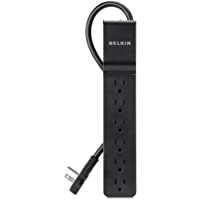 Belkin Power Strip Surge Protector with 6 AC Multiple Outlets - Flat Rotating Plug, 6 ft Long Heavy Duty Extension Cord…
