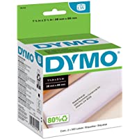 DYMO 30252 LW Mailing Address Labels for LabelWriter Label Printers, White, 1-1/8'' x 3-1/2'', 2 rolls of 350