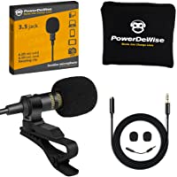 Professional Grade Lavalier Lapel Microphone Omnidirectional Mic with Easy Clip On System Perfect for Recording Youtube…