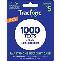 TracFone Text Only Plan - 1,000 Add-On Text Only - No Minutes/Data Included (Physical Card Shipped)