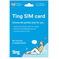 Ting Mobile Sim Card kit for Unlocked Phones - Bring Your own Compatible Phones - Unlimited Talk & Text Plan Starts at…