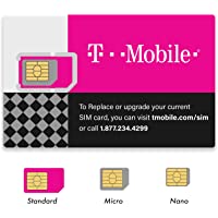 (2 Pack) Authentic Official T-Mobile SIM Card Micro/Nano/Standard GSM 4G/3G/2G LTE Prepaid/Postpaid Starter Kit…