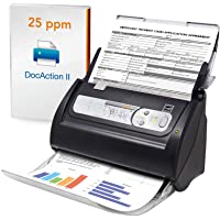 Plustek PS186 Desktop Document Scanner, with 50-pages Auto Document Feeder (ADF). For Windows 7 / 8 / 10 / 11