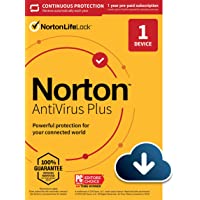Norton AntiVirus Plus 2022 Antivirus software for 1 Device with Auto-Renewal - Includes Password Manager, Smart Firewall…