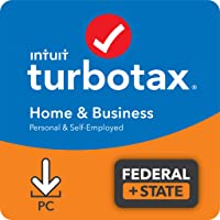 TurboTax Home & Business 2021 Tax Software, Federal and State Tax Return with Federal E-file [Amazon Exclusive] [PC…