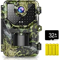 1080P 16MP Trail Camera, Hunting Camera with 120°Wide-Angle Motion Latest Sensor View 0.2s Trigger Time Trail Game…