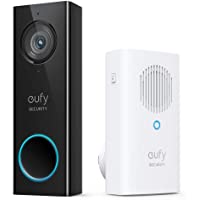 eufy Security, Wi-Fi Video Doorbell, 2K Resolution, No Monthly Fees, Local Storage, Human Detection, with Wireless Chime…
