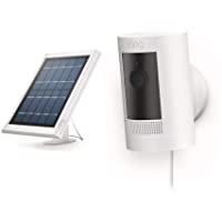 All-new Ring Stick Up Cam Solar HD security camera with two-way talk, Works with Alexa