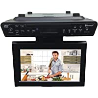 Sylvania SKCR2706BT 10.2" Under Cabinet Kitchen TV with Built in DVD Player & HDMI, Bluetooth