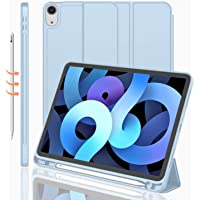 iMieet iPad Air 4th Generation Case 2020, iPad 10.9 Inch Case 2020 with Pencil Holder [Support Touch ID and iPad 2nd…