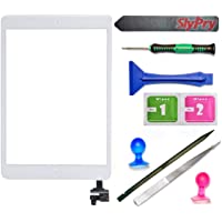 Prokit For White iPad Mini Touch Screen Digitizer Complete Assembly with IC Chip & Home Button replacement with SlyPry…