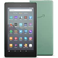 Fire 7 tablet, 7" display, 16 GB, latest model, (2019 release), Sage